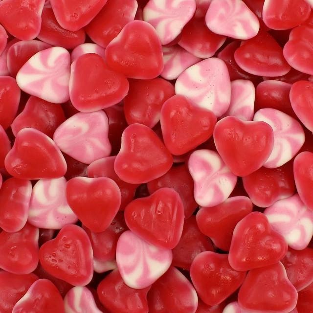Cuori Twist Panna e Fragola