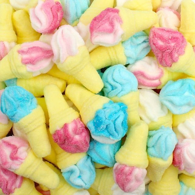 Mini Coni Gelato Marshmallow