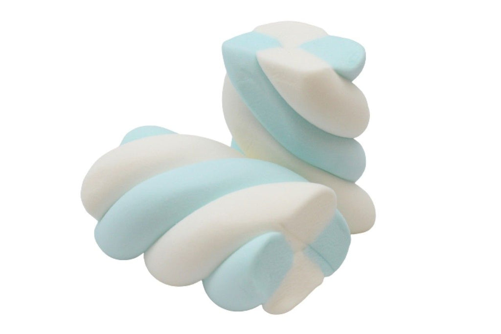 Marshmallow Treccia Azzurro e Bianco