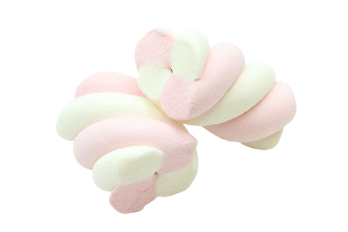Marshmallow Treccia Rosa e Bianco