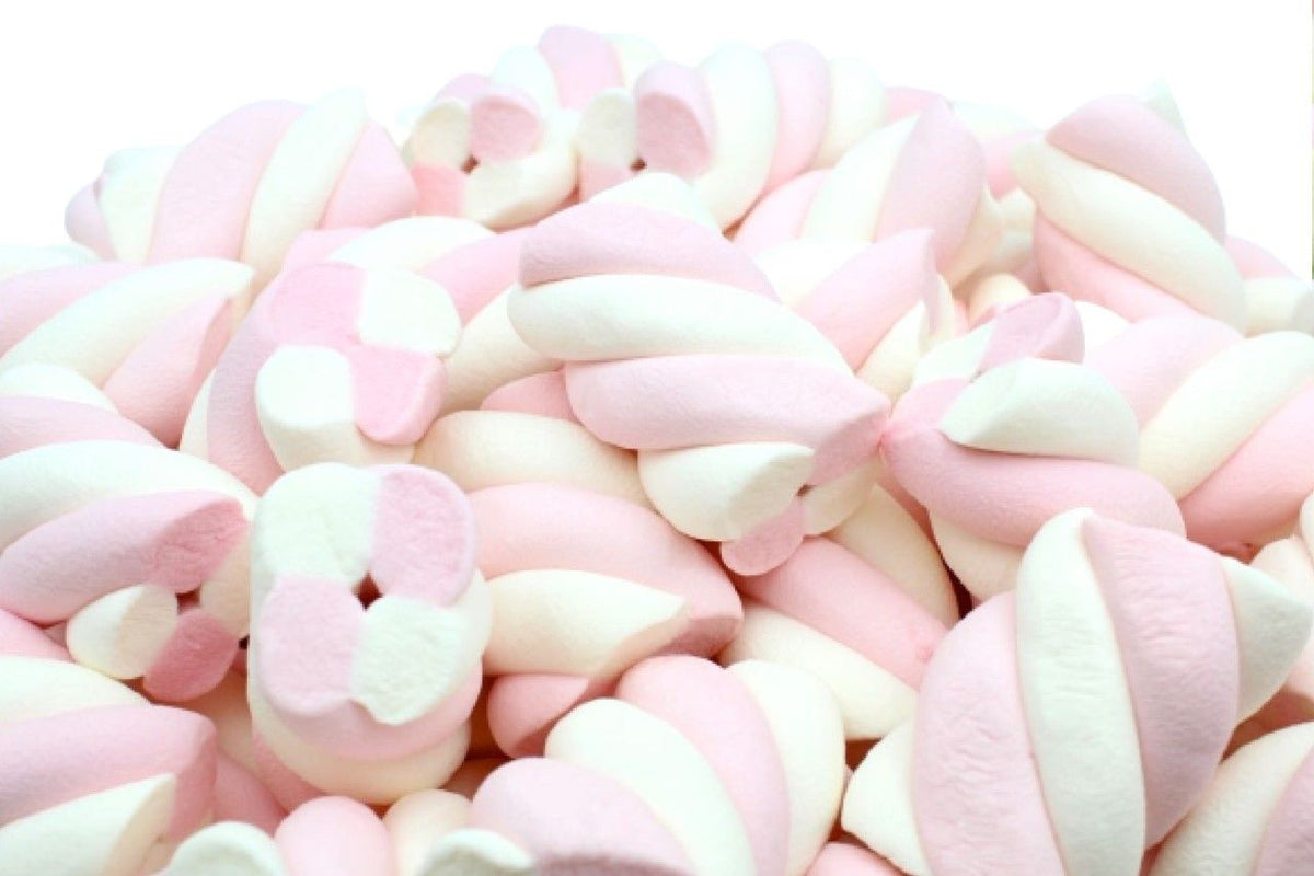 Marshmallow Treccia Rosa e Bianco